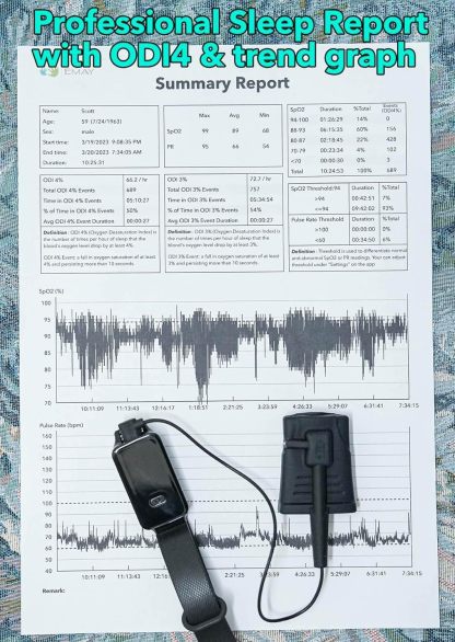SleepO2 Wrist Recording Pulse Oximeter by EMAY