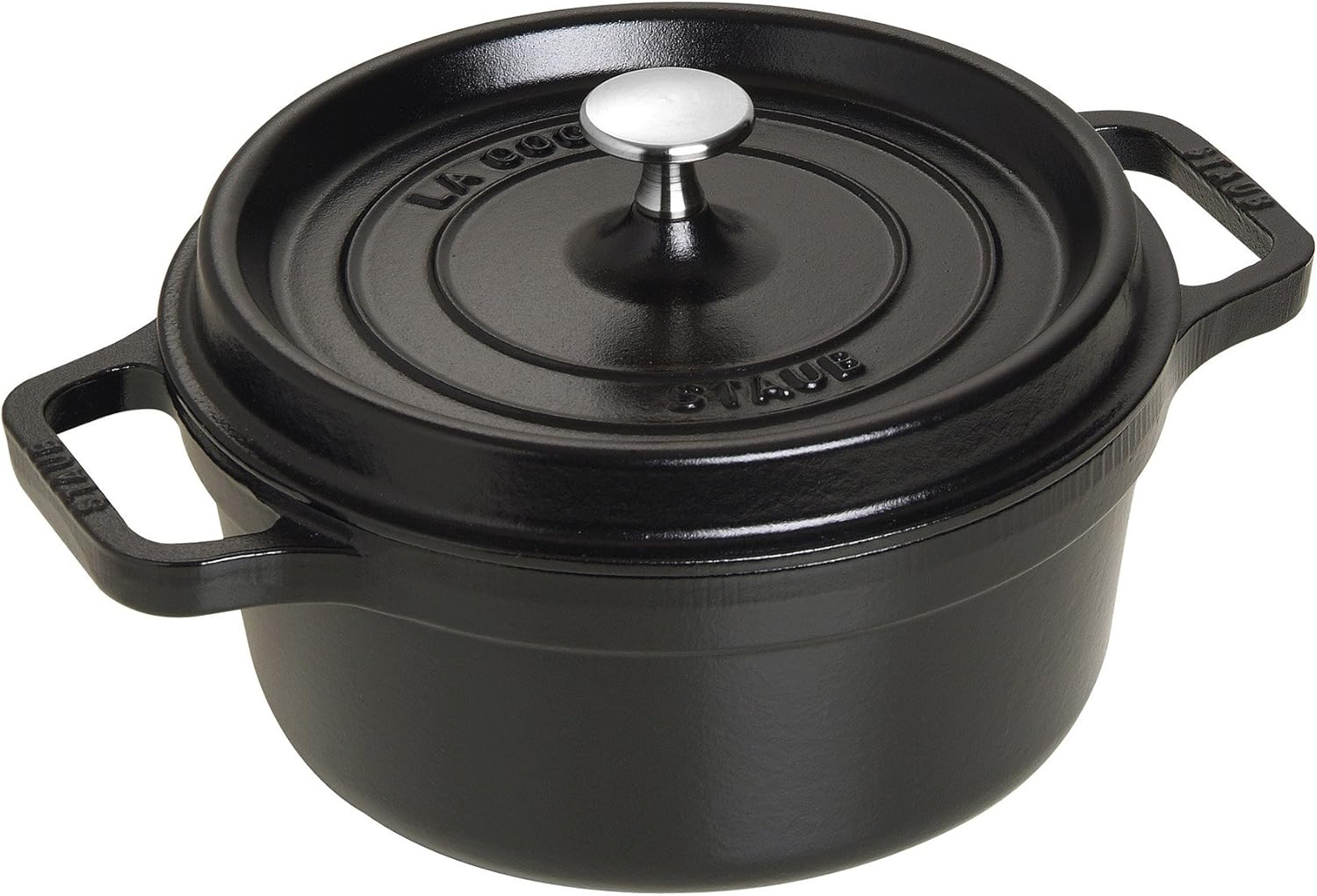 STAUB Cast Iron Dutch Oven Round Cocotte, Made in France