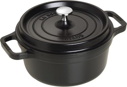 STAUB Cast Iron Dutch Oven Round Cocotte, Made in France