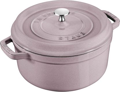 STAUB Cast Iron Dutch Oven Round Cocotte, Made in France