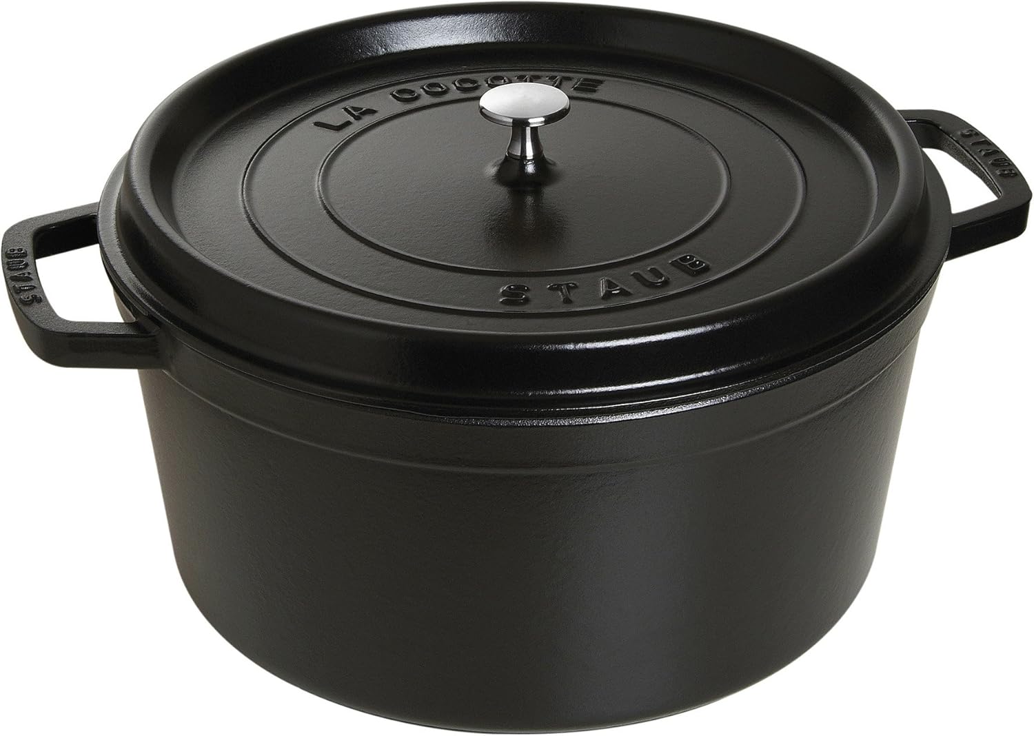 STAUB Cast Iron Dutch Oven Round Cocotte, Made in France
