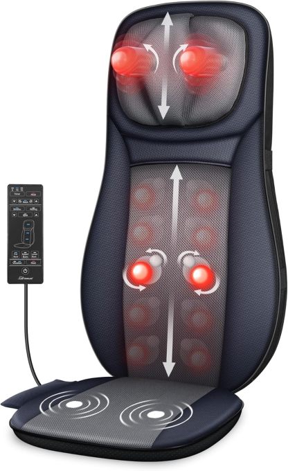 , Snailax shiatsu Neck & Back Massager with Heat
