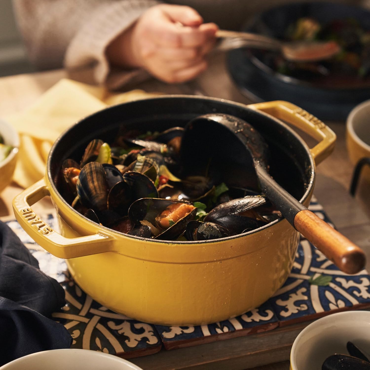 STAUB Cast Iron Dutch Oven Round Cocotte, Made in France