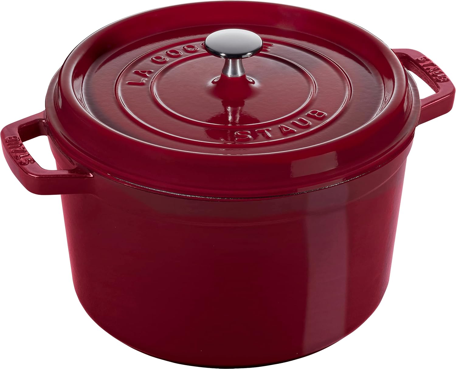 STAUB Cast Iron Dutch Oven Round Cocotte, Made in France