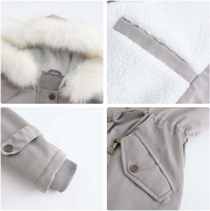 Winter Long Sleeve Parka Jackets - Women's