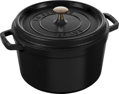 STAUB Cast Iron Dutch Oven Round Cocotte, Made in France