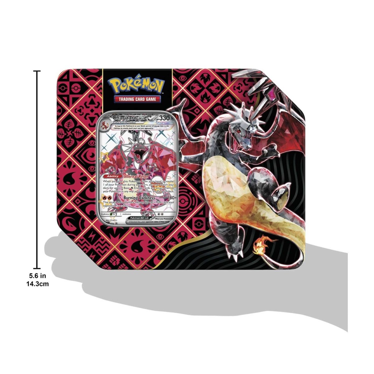 Pokémon TCG: Scarlet & Violet-Paldean Fates Tin (Shiny Charizard ex)