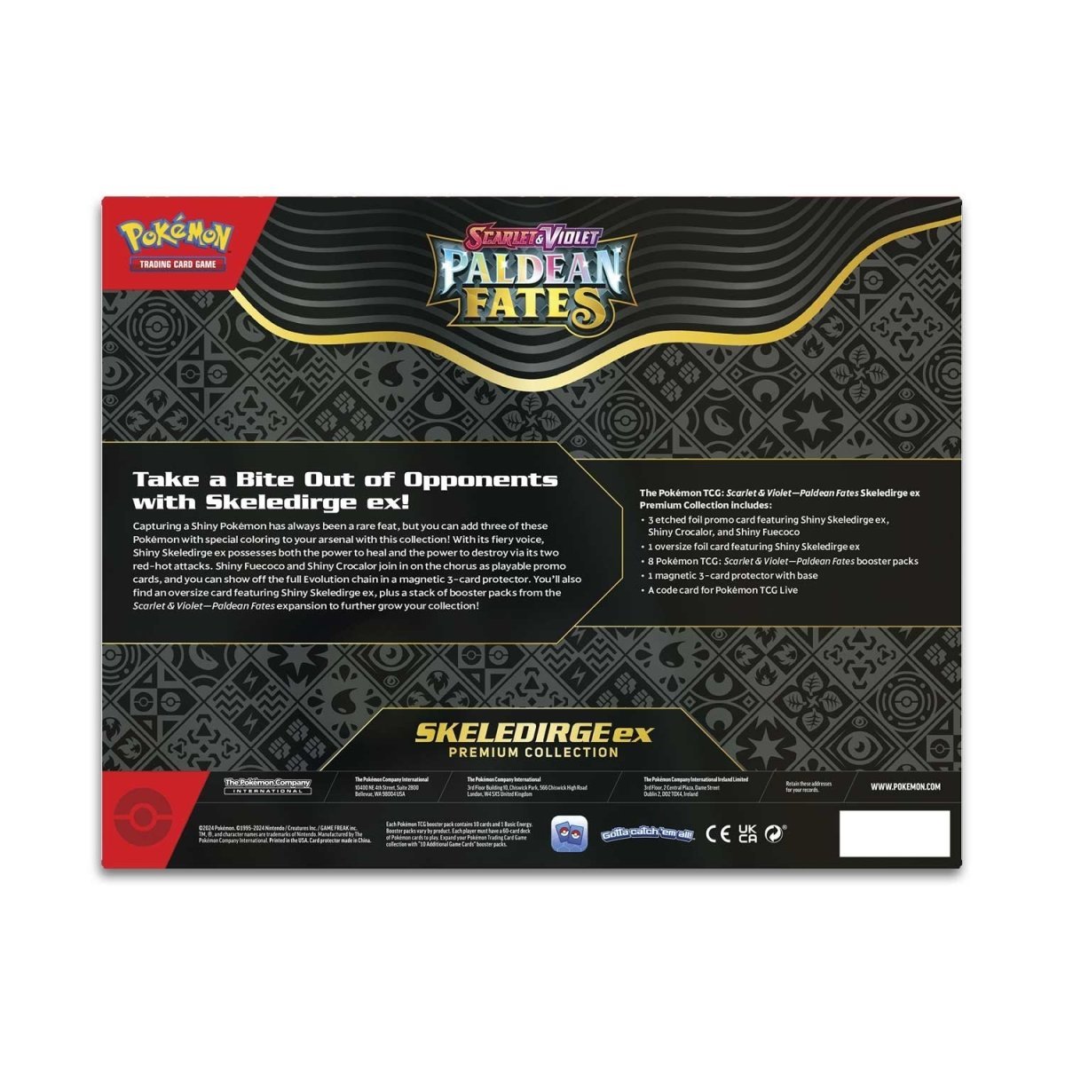 Pokémon TCG: Scarlet & Violet-Paldean Fates Skeledirge ex Premium Collection