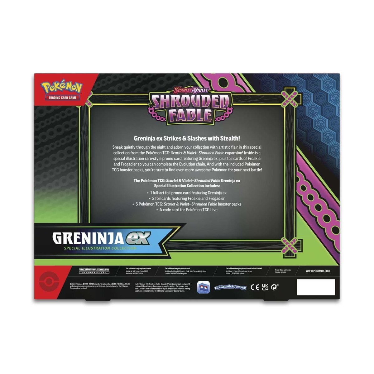 Pokémon TCG: Scarlet & Violet-Shrouded Fable Greninja ex Special Illustration Collection