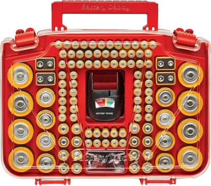 Battery Daddy Smart - Battery Organizer Storage Case With Tester
