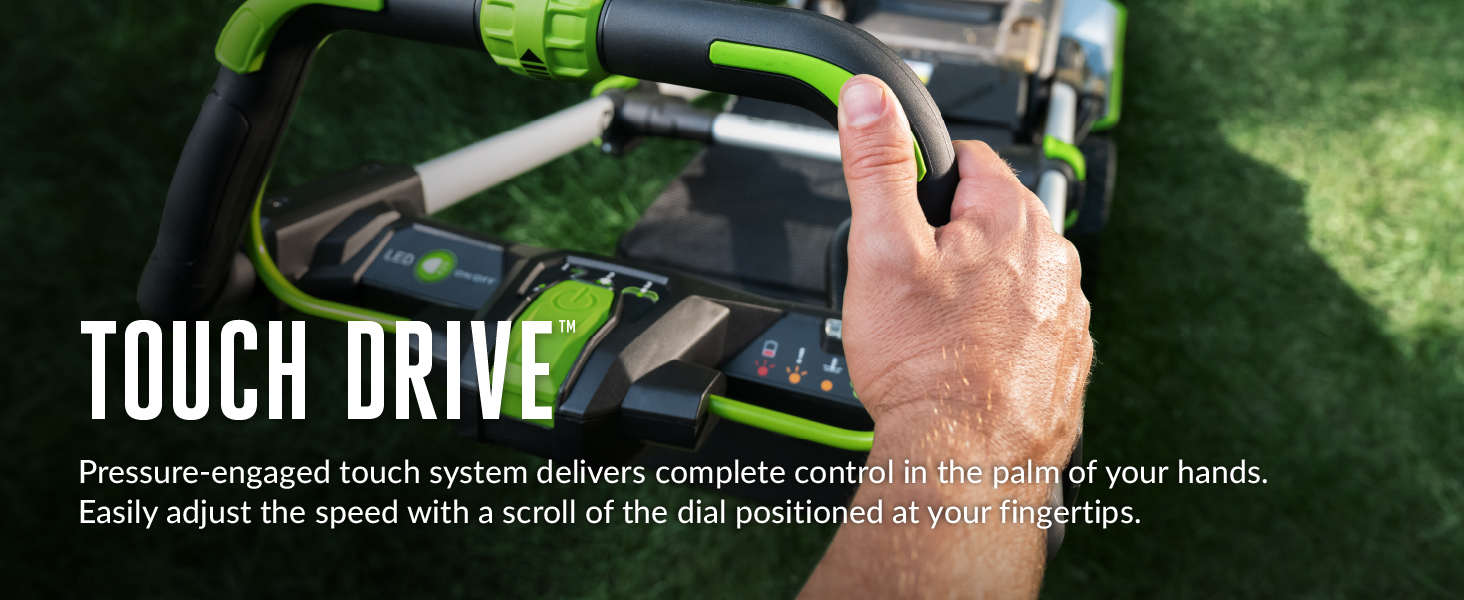 man hand using touch drive