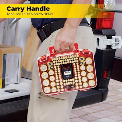 Battery Daddy Smart - Battery Organizer Storage Case With Tester