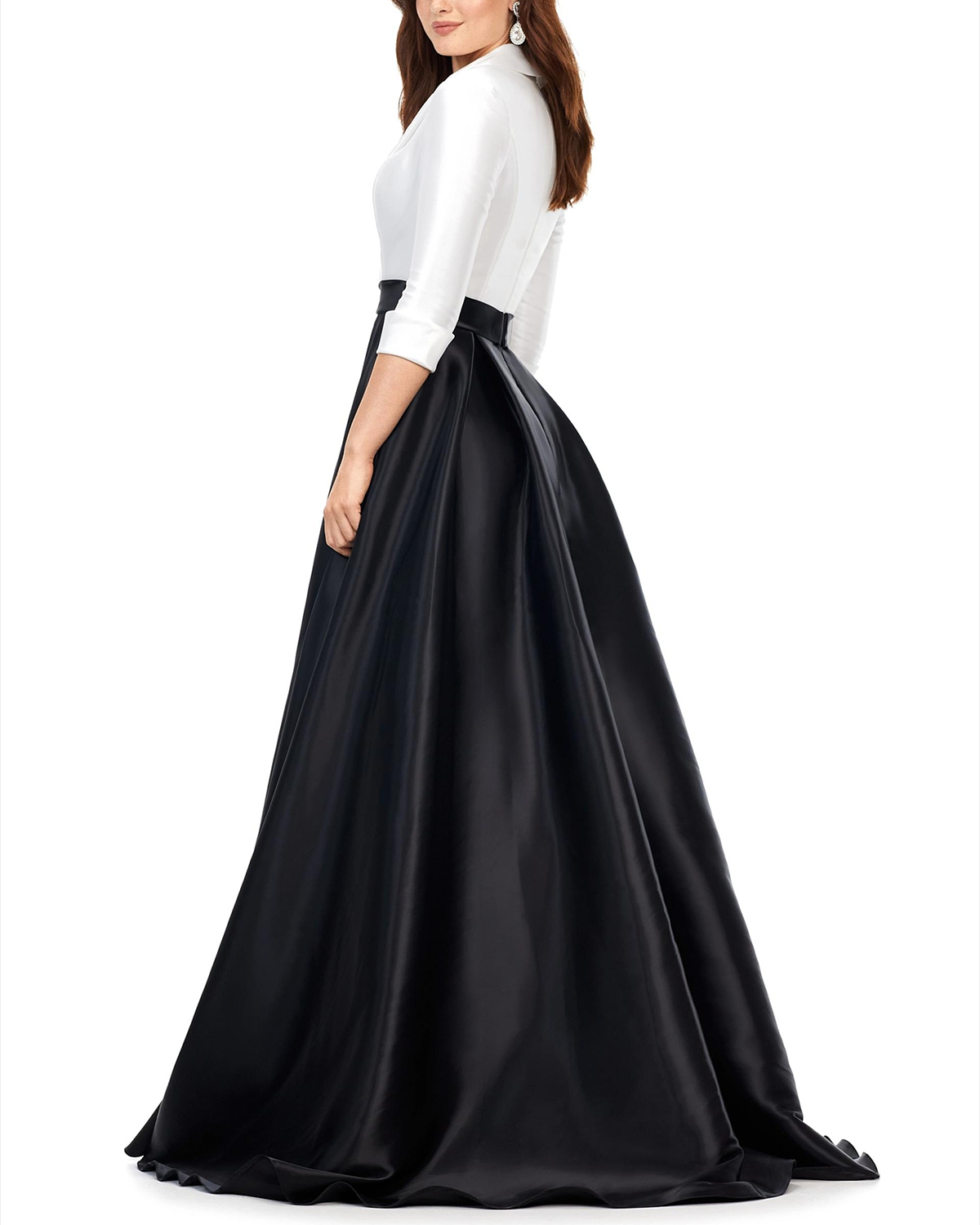 Women's V-neck Satin Elegant Dress