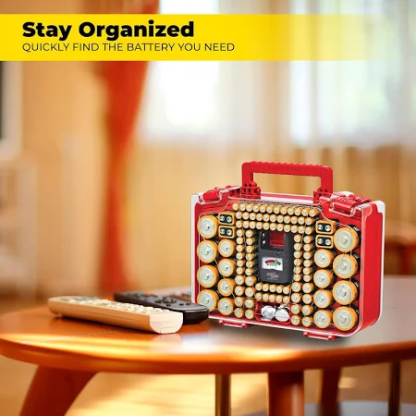 Battery Daddy Smart - Battery Organizer Storage Case With Tester