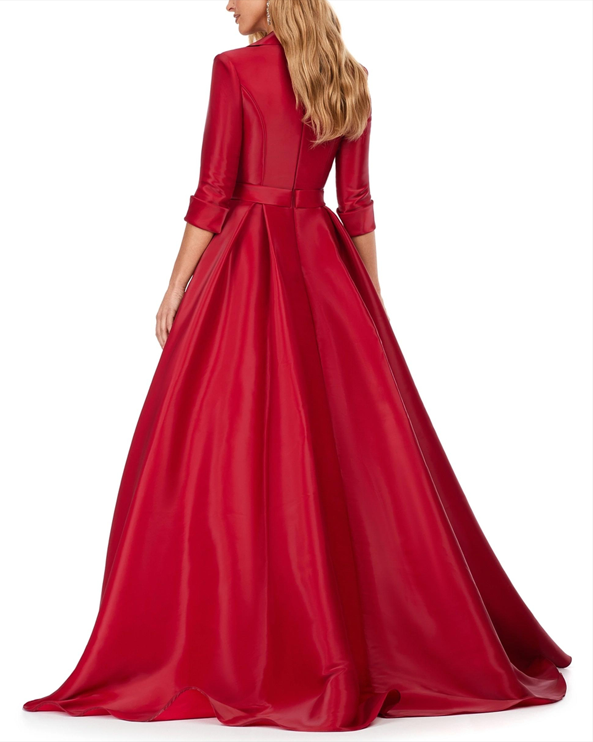 Women's V-neck Satin Elegant Dress