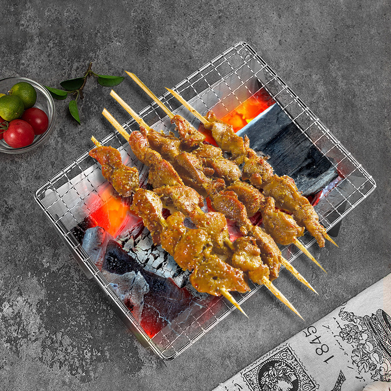 Stainless steel barbecue grill outdoor grill portable detachable small tool household barbecue grill charcoal stove