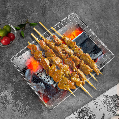 Stainless steel barbecue grill outdoor grill portable detachable small tool household barbecue grill charcoal stove