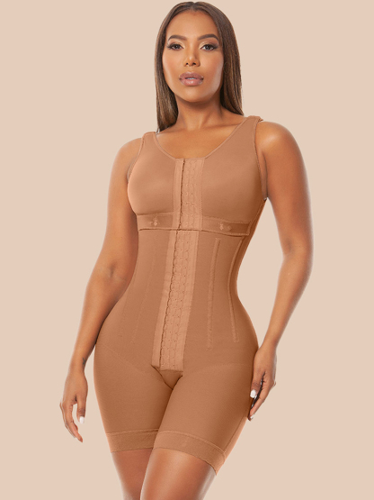 Women's Chest-Packed Body Shaper Postpartum Fajas Colombianas Ref10066