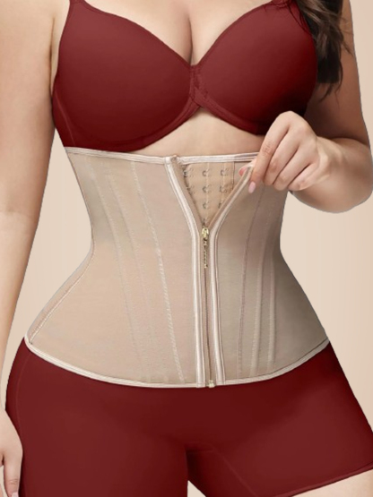 Women Waist Trainer with Zipper & Hooks Ref10060