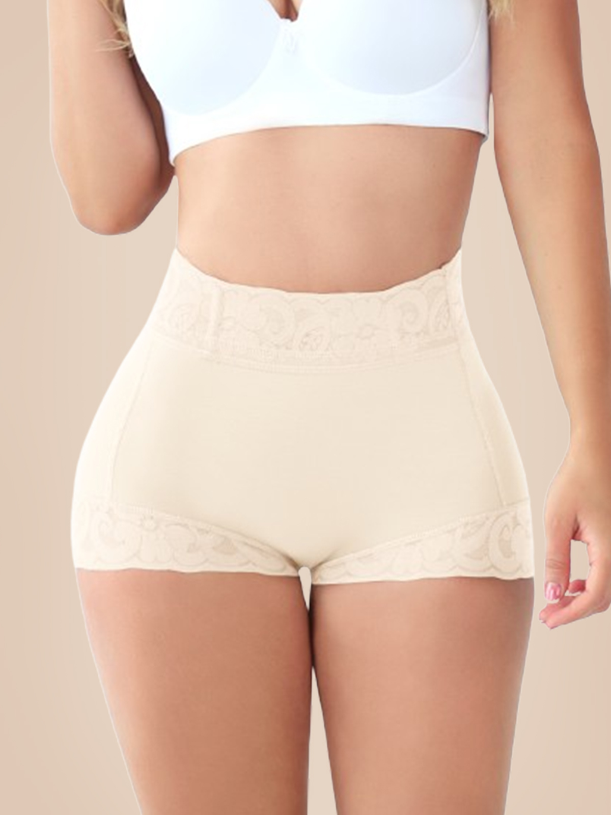 Women Classic Lace Butt Lifter Panty Smoothing Brief - Daily Wear
