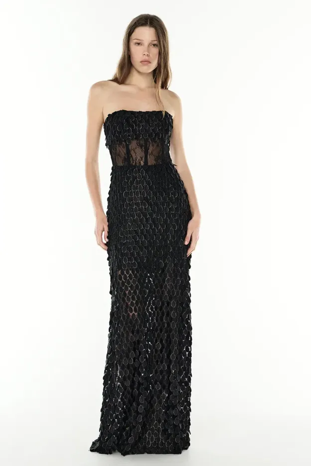 Amber Siren Sequin Gown