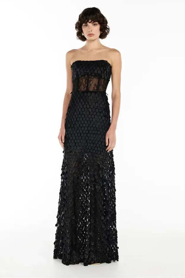Amber Siren Sequin Gown