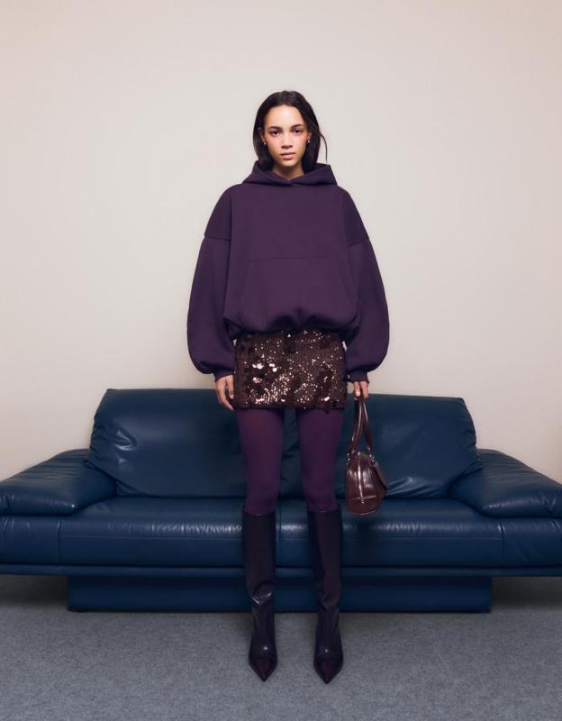 Cocoa Night Sequin Mini Skirt