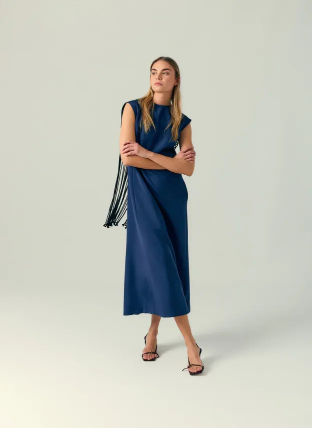 Midnight Veil Cascade Dress