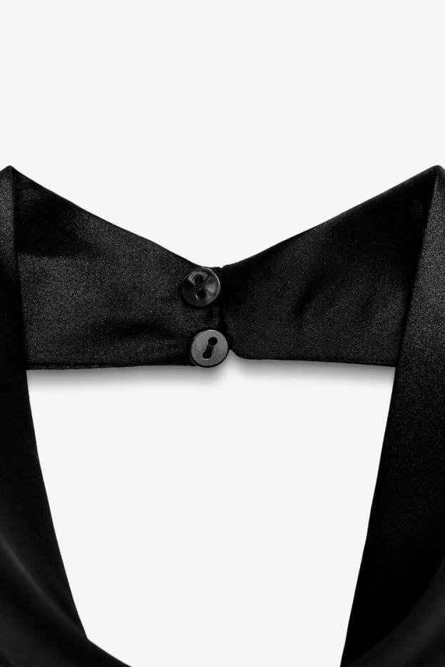 Silk Shadow Halter Crop Top