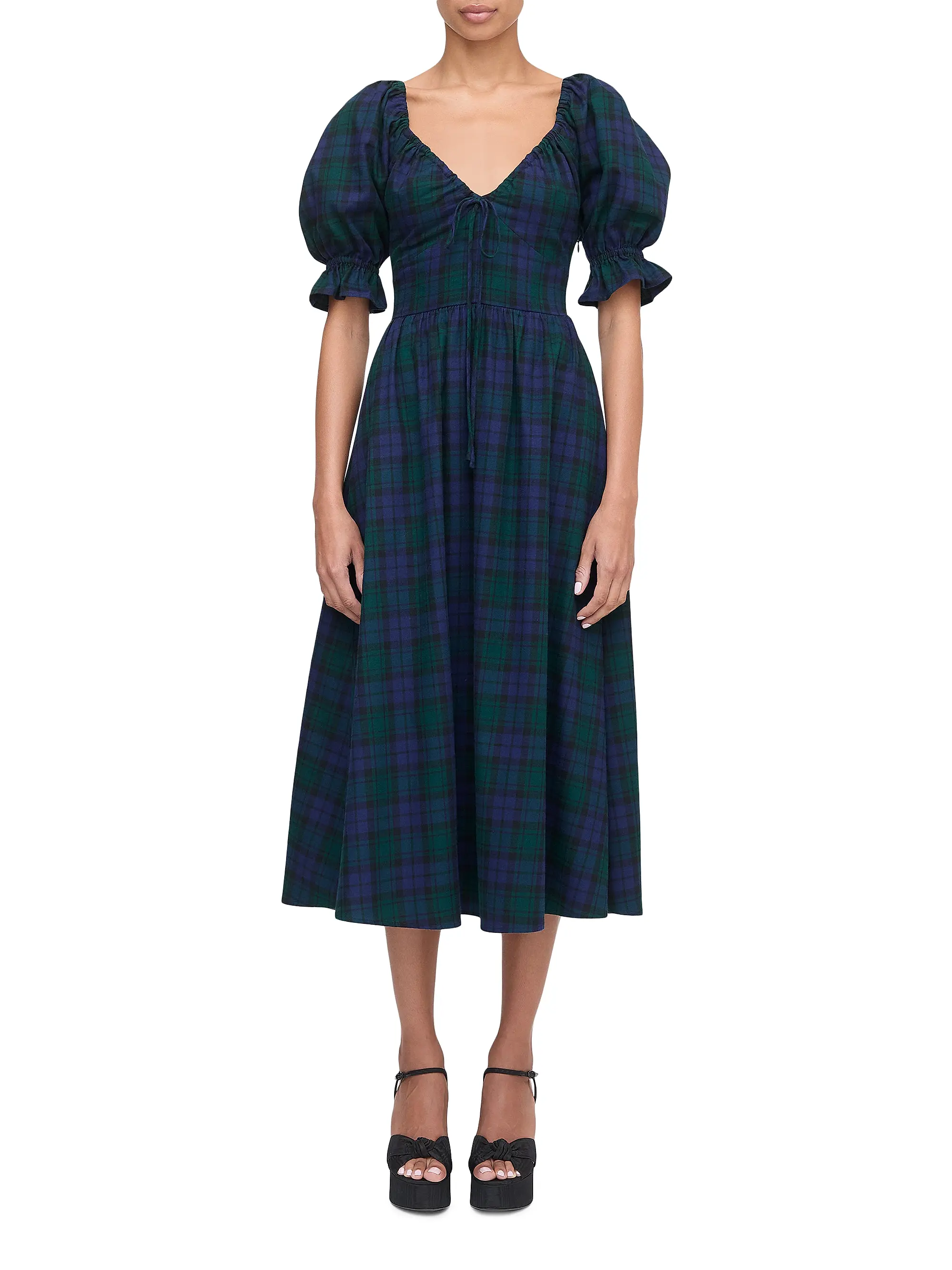 Plaid Maxi Dress – Timeless Holiday Charm