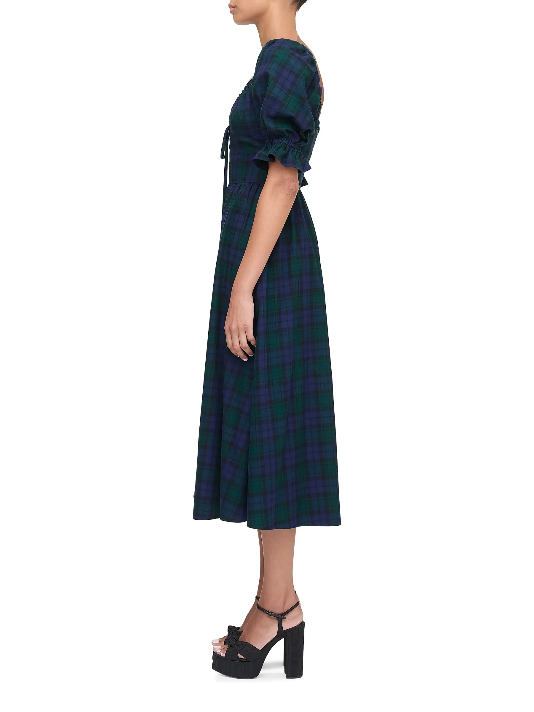 Plaid Maxi Dress – Timeless Holiday Charm
