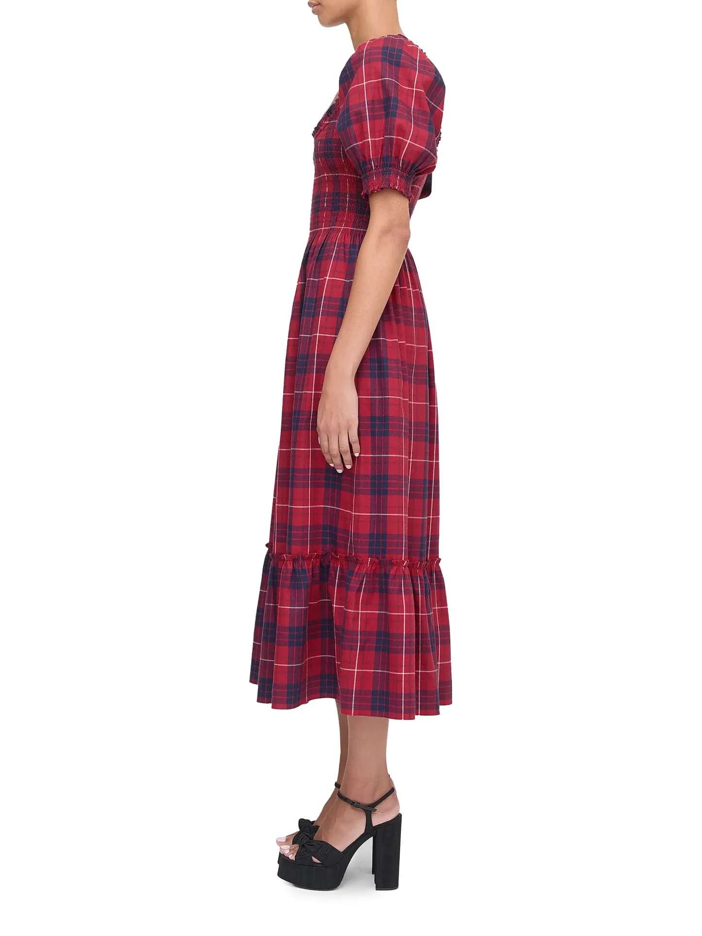 Plaid Maxi Dress – Timeless Holiday Charm