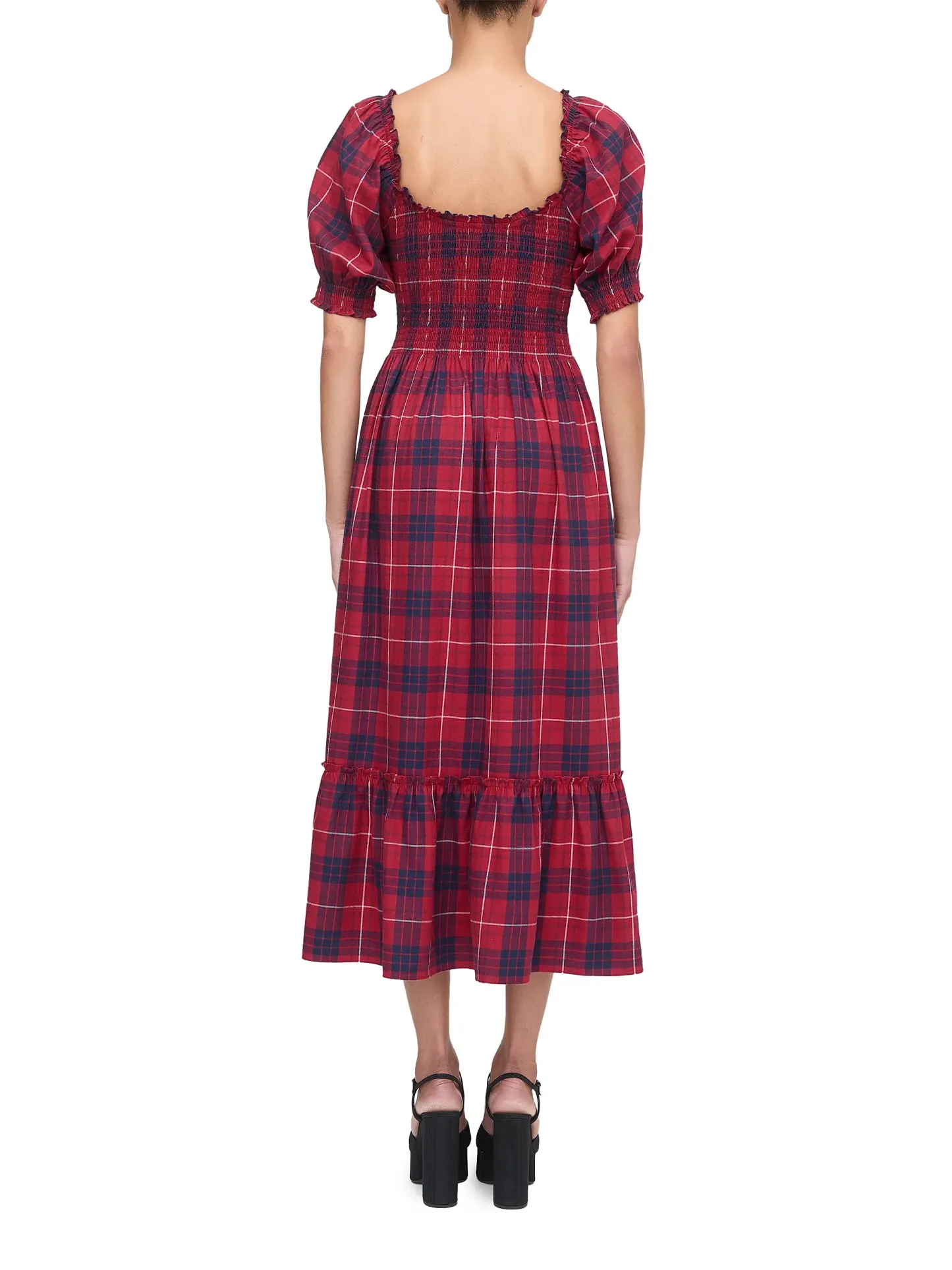 Plaid Maxi Dress – Timeless Holiday Charm
