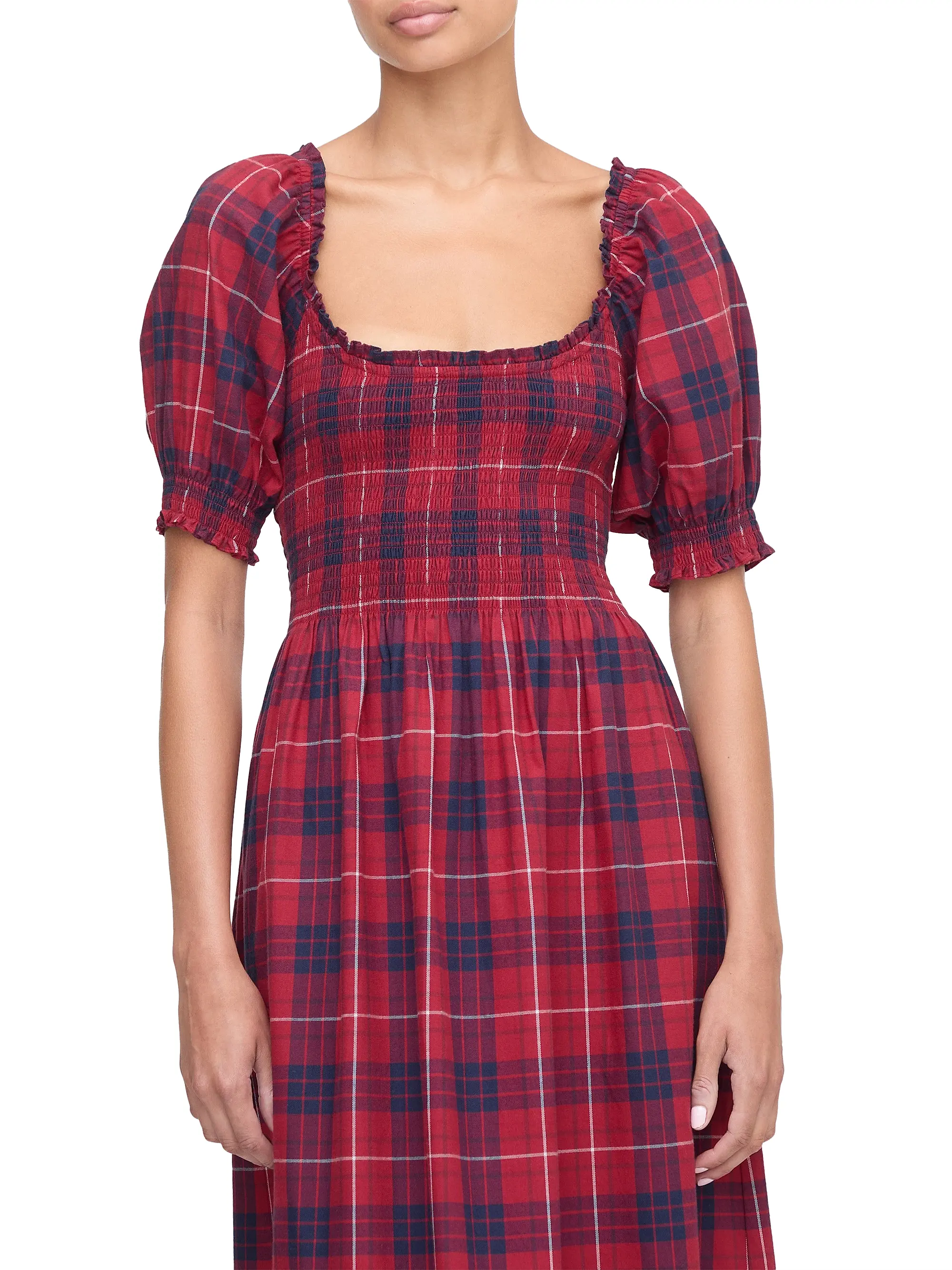 Plaid Maxi Dress – Timeless Holiday Charm