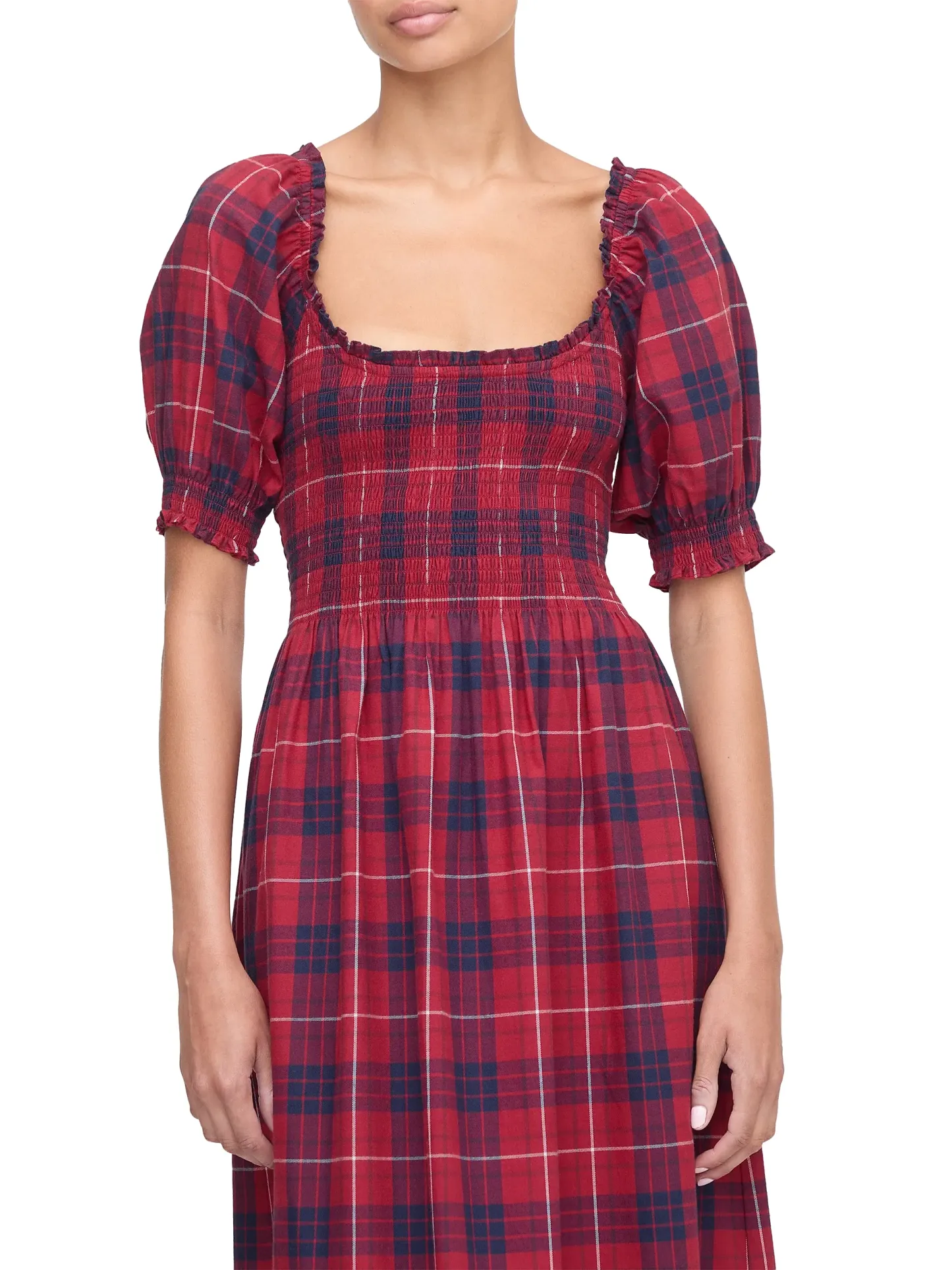 Plaid Maxi Dress – Timeless Holiday Charm