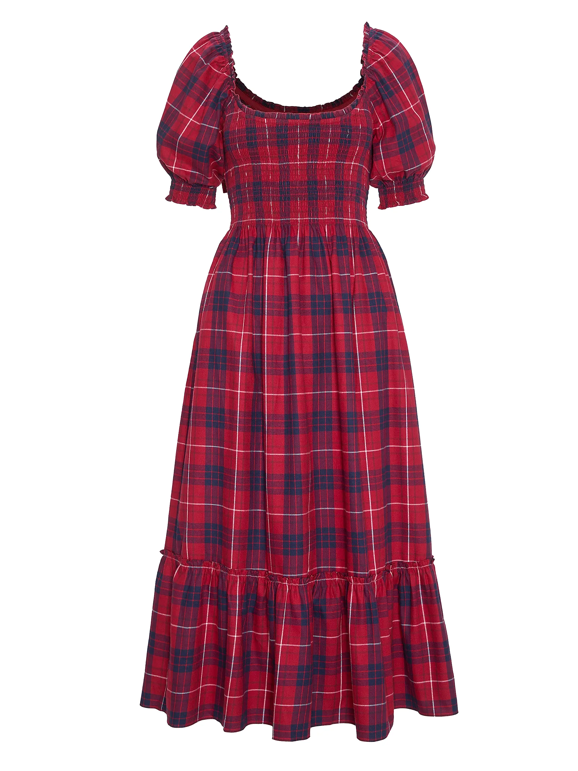 Plaid Maxi Dress – Timeless Holiday Charm