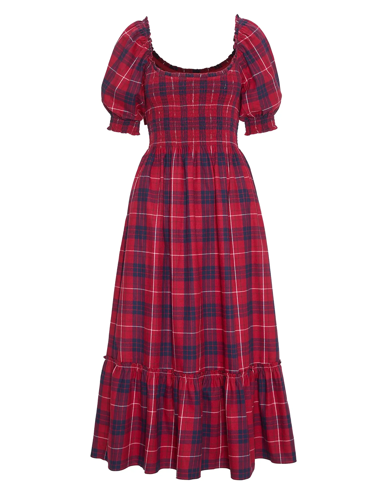 Plaid Maxi Dress – Timeless Holiday Charm