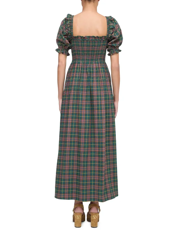 Plaid Maxi Dress – Timeless Holiday Charm