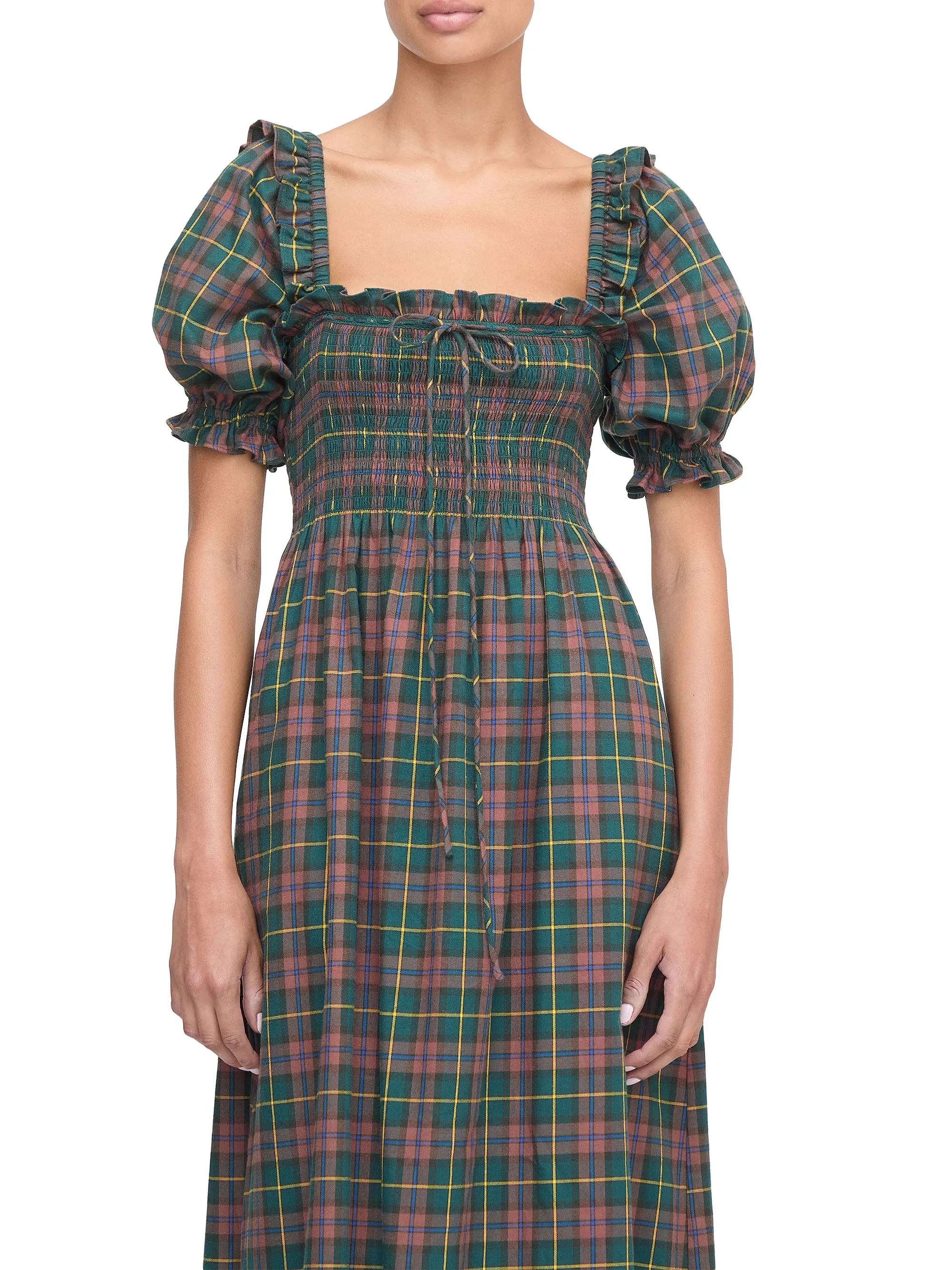 Plaid Maxi Dress – Timeless Holiday Charm