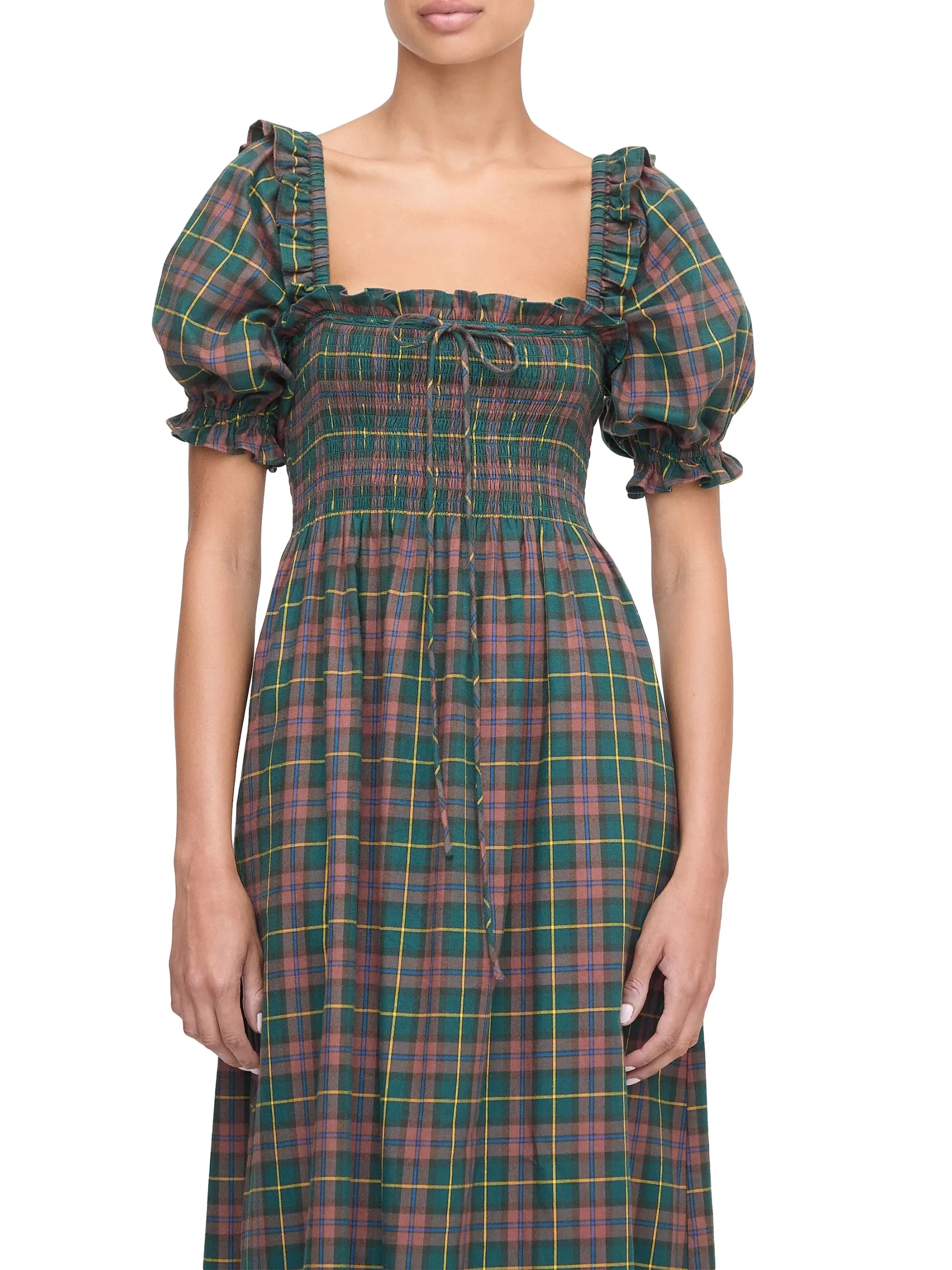 Plaid Maxi Dress – Timeless Holiday Charm