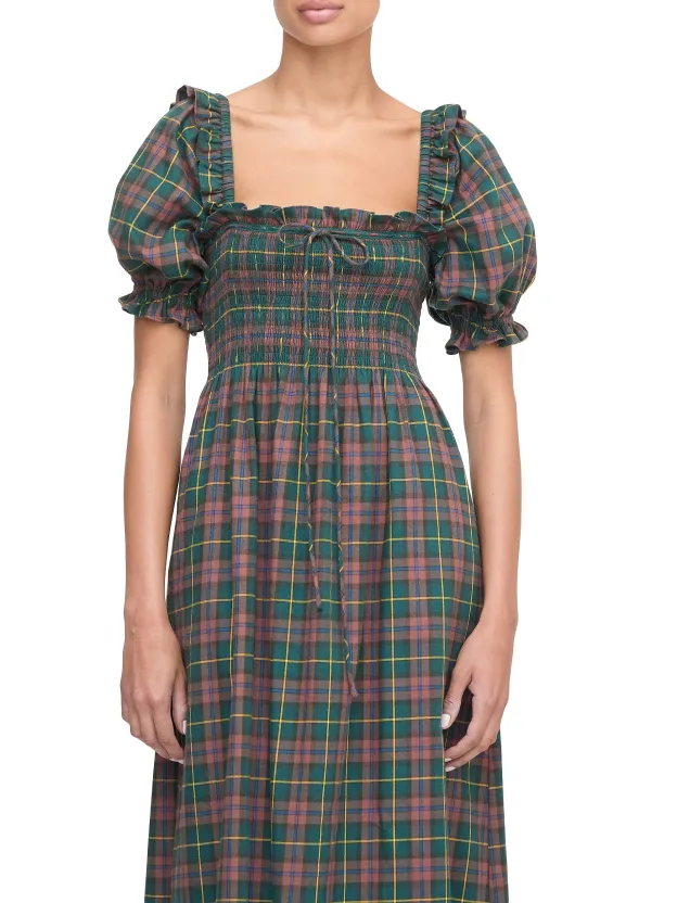 Plaid Maxi Dress – Timeless Holiday Charm