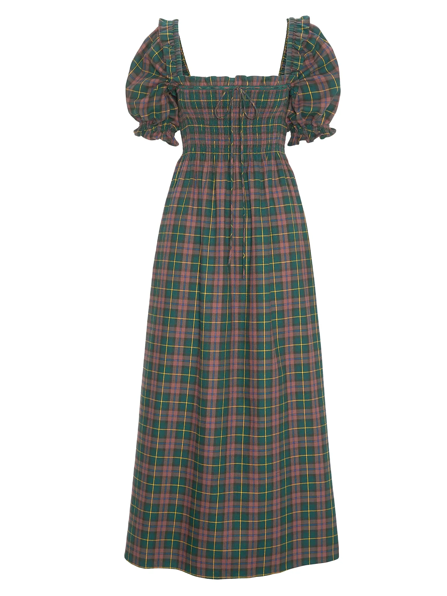 Plaid Maxi Dress – Timeless Holiday Charm