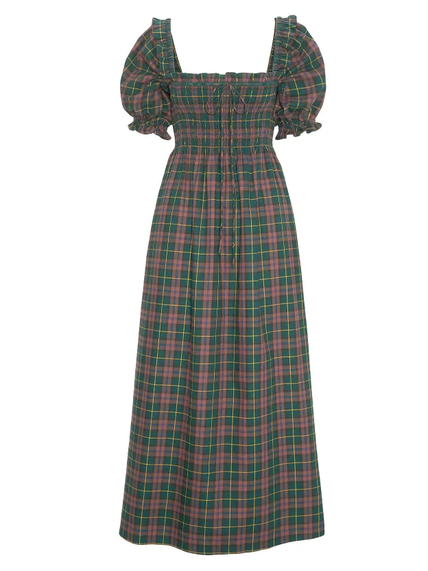 Plaid Maxi Dress – Timeless Holiday Charm