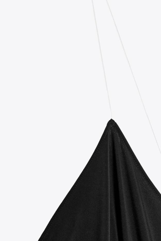 Noir Crossback V-Neck Top