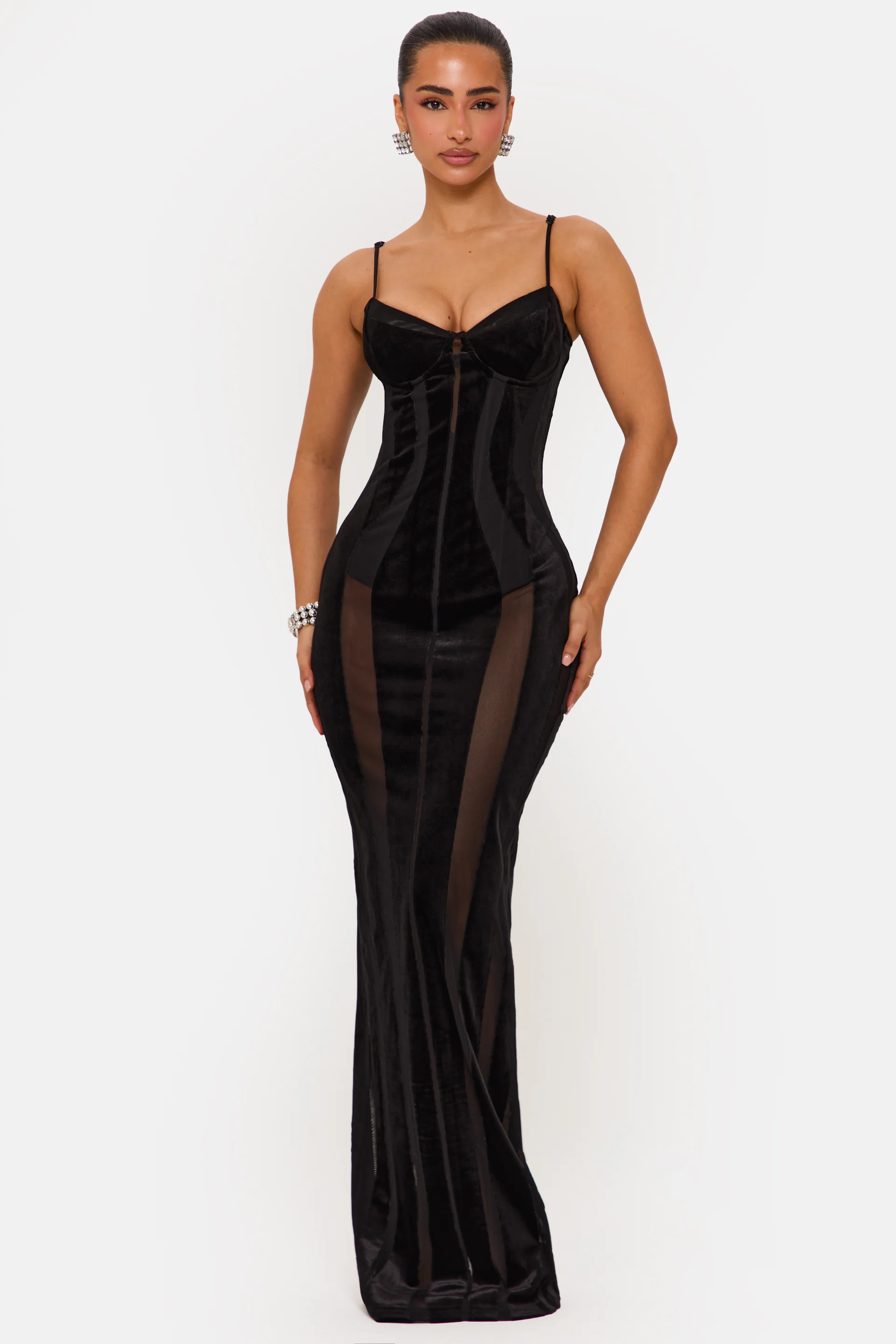 Midnight Velvet Siren Gown