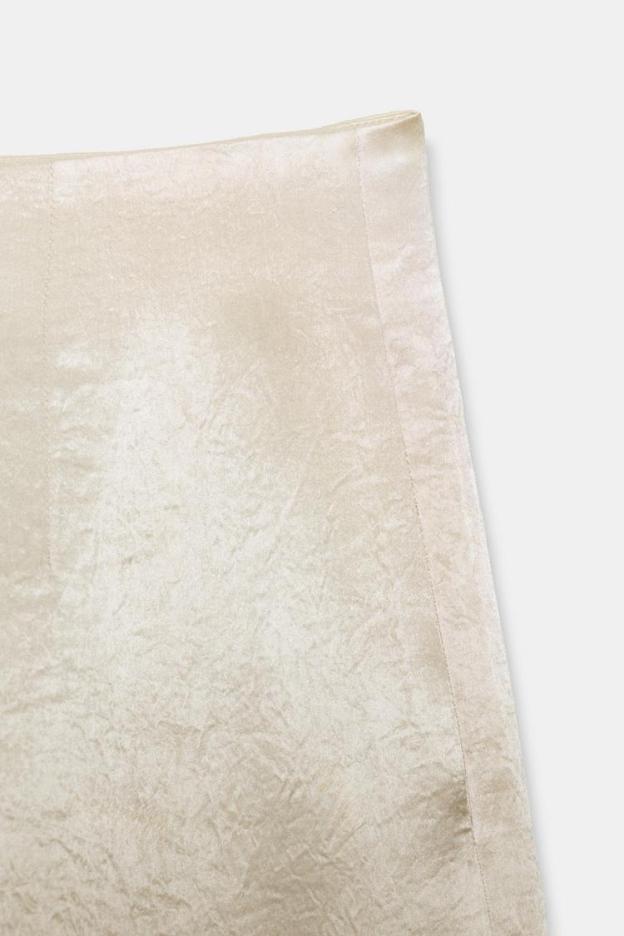 Almond Satin Flow Pants