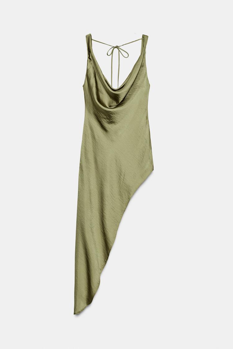 Olive Draped Elegance Top