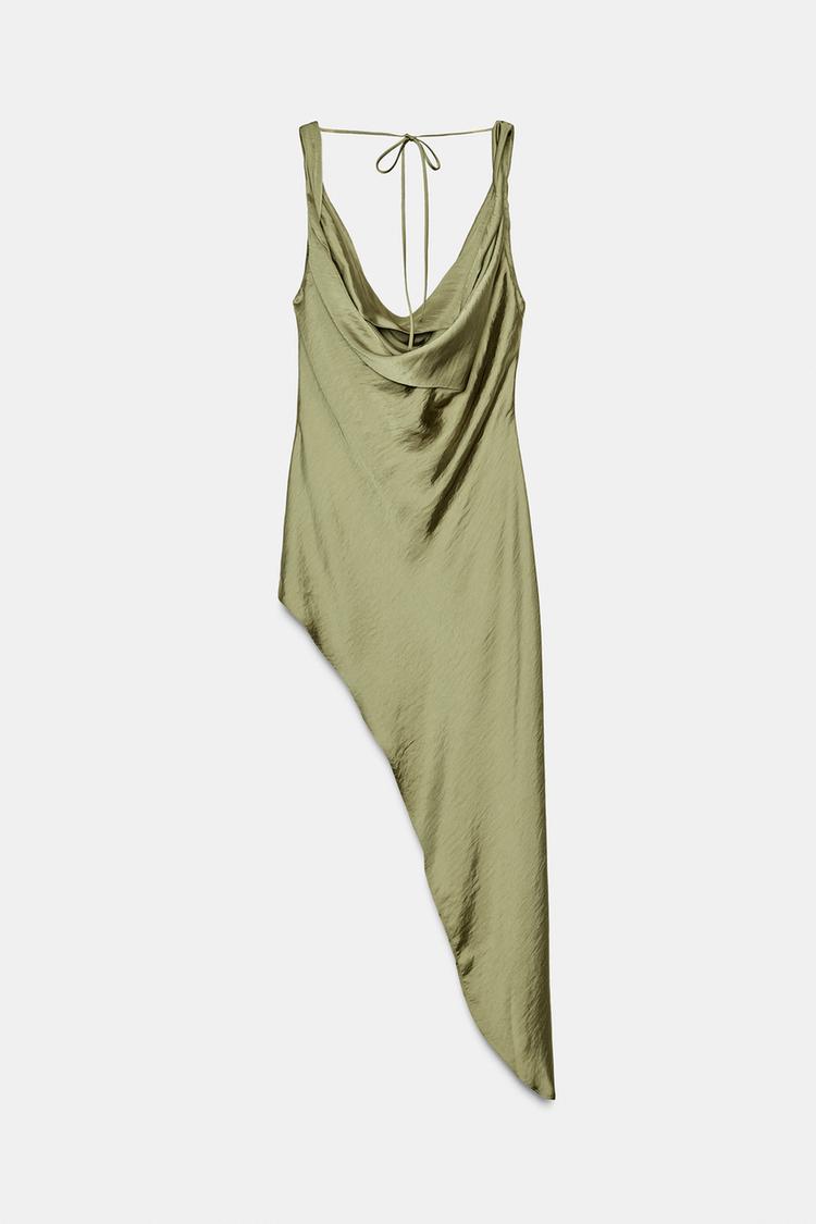 Olive Draped Elegance Top