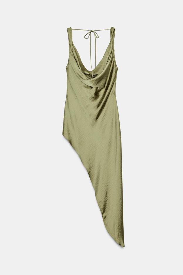 Olive Draped Elegance Top