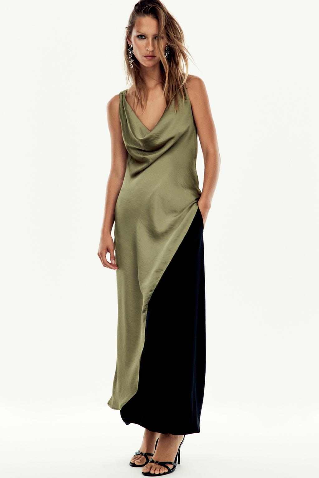 Olive Draped Elegance Top